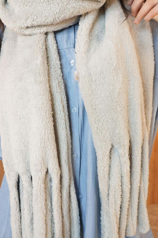 Teddy Tassel Scarf Cloud /50=